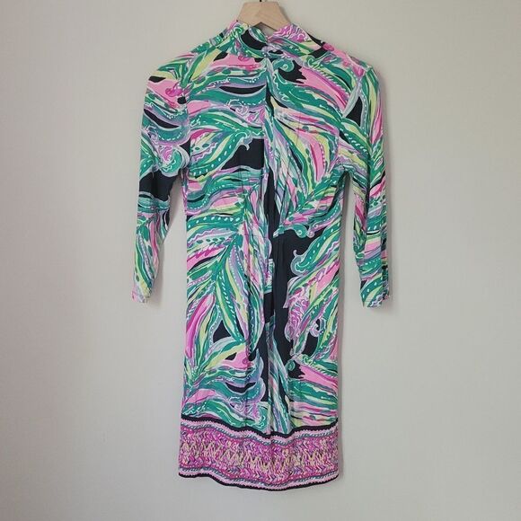 Lilly Pulitzer Margate Dress in Don't Leave Me Hanging Size XS - Picture 7 of 7